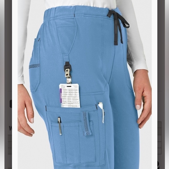 C52110 Carhartt Force® Cross-Flex Utility Boot Cut Cargo Scrub Pants (2 pieces) - Picture 3 of 14